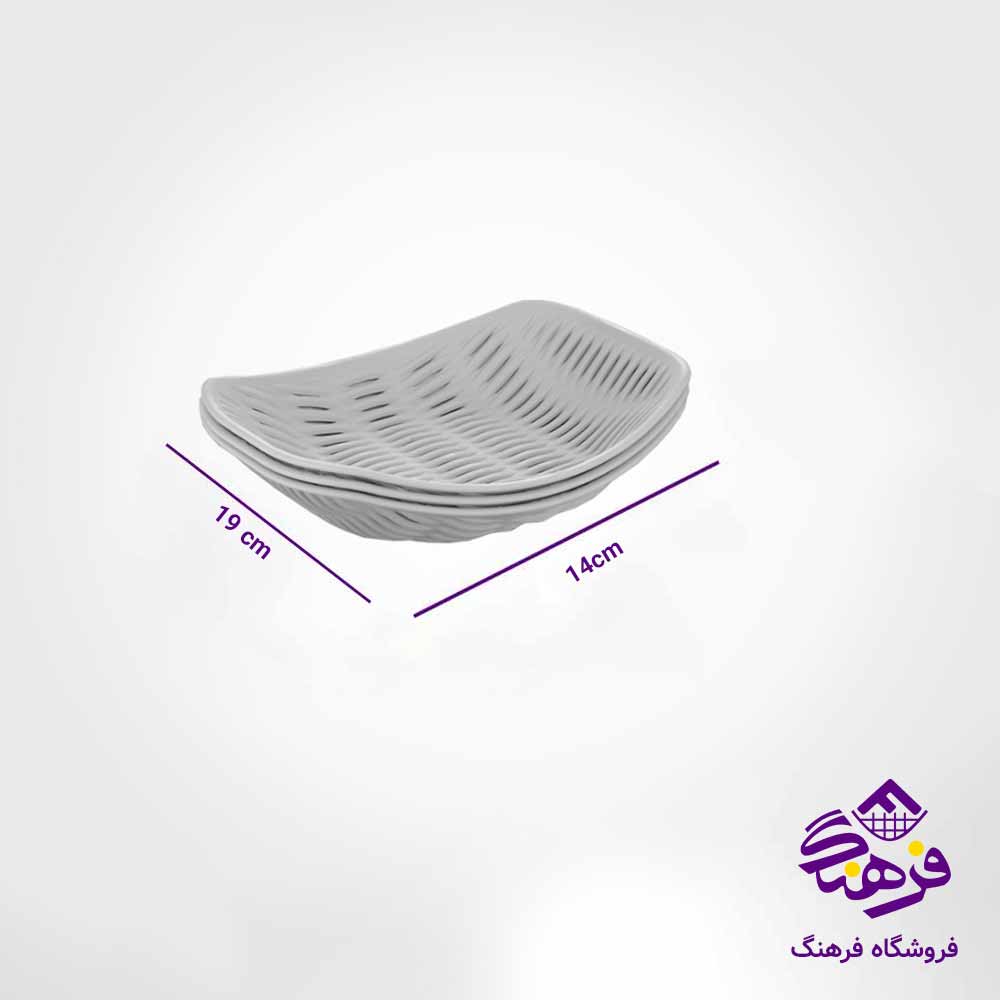 سبد سبزی لیمون مدل بامبو (3 عددی)