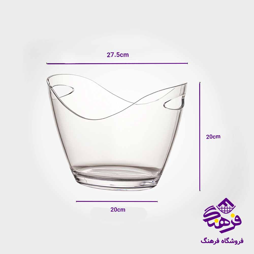 کاسه سرو لیمون مدل اکرولیک 