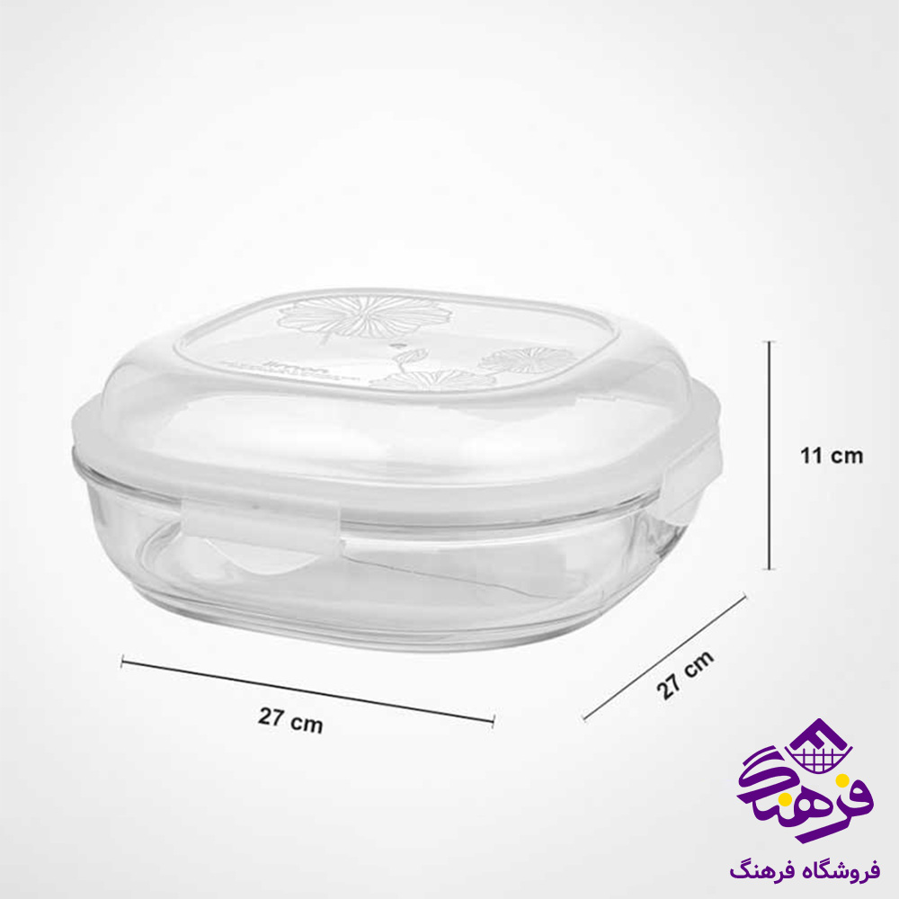 ظرف سرو لیمون شیشه ای 3/75لیتر دربدار