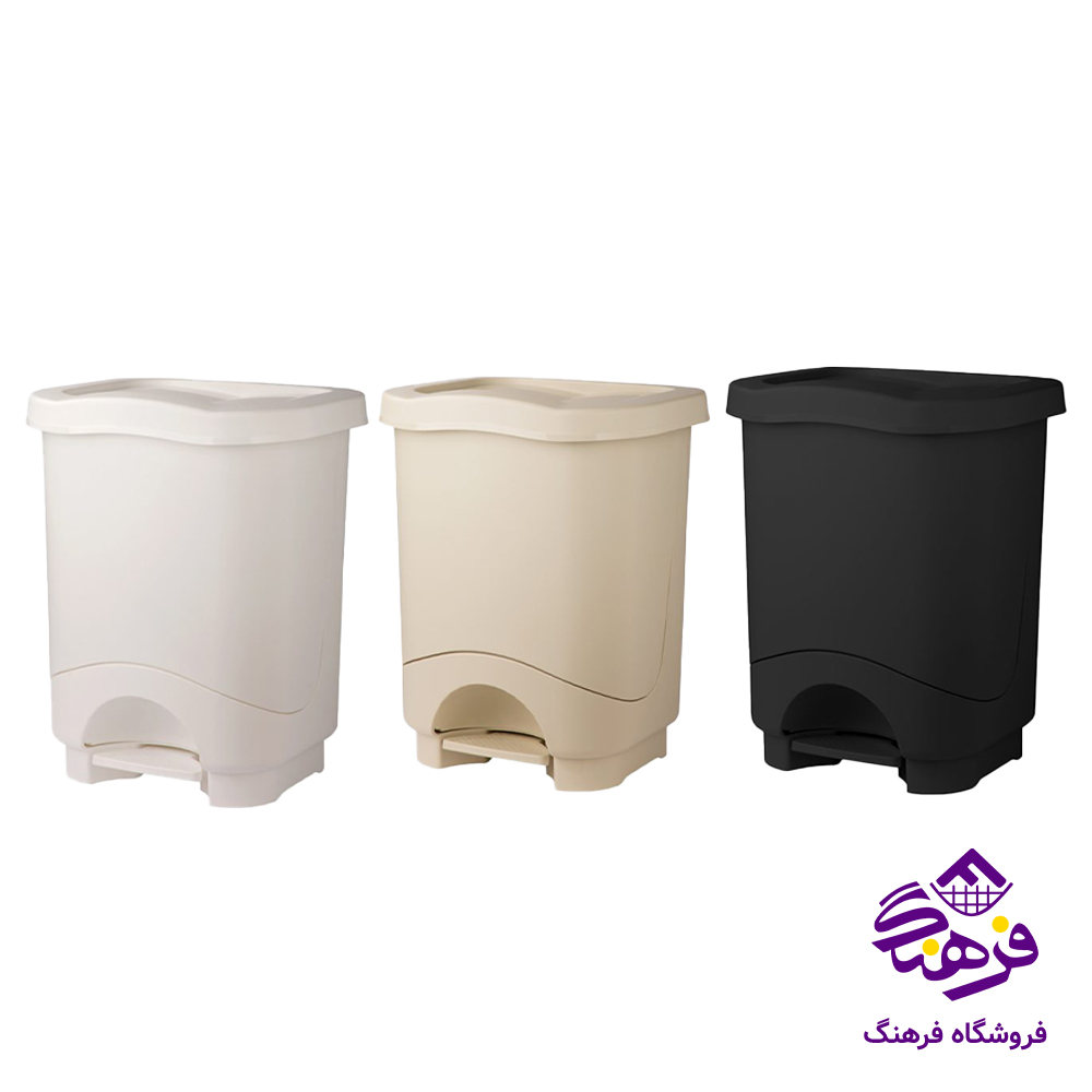 سطل ليمون پدالي 4گوش 35ليتر