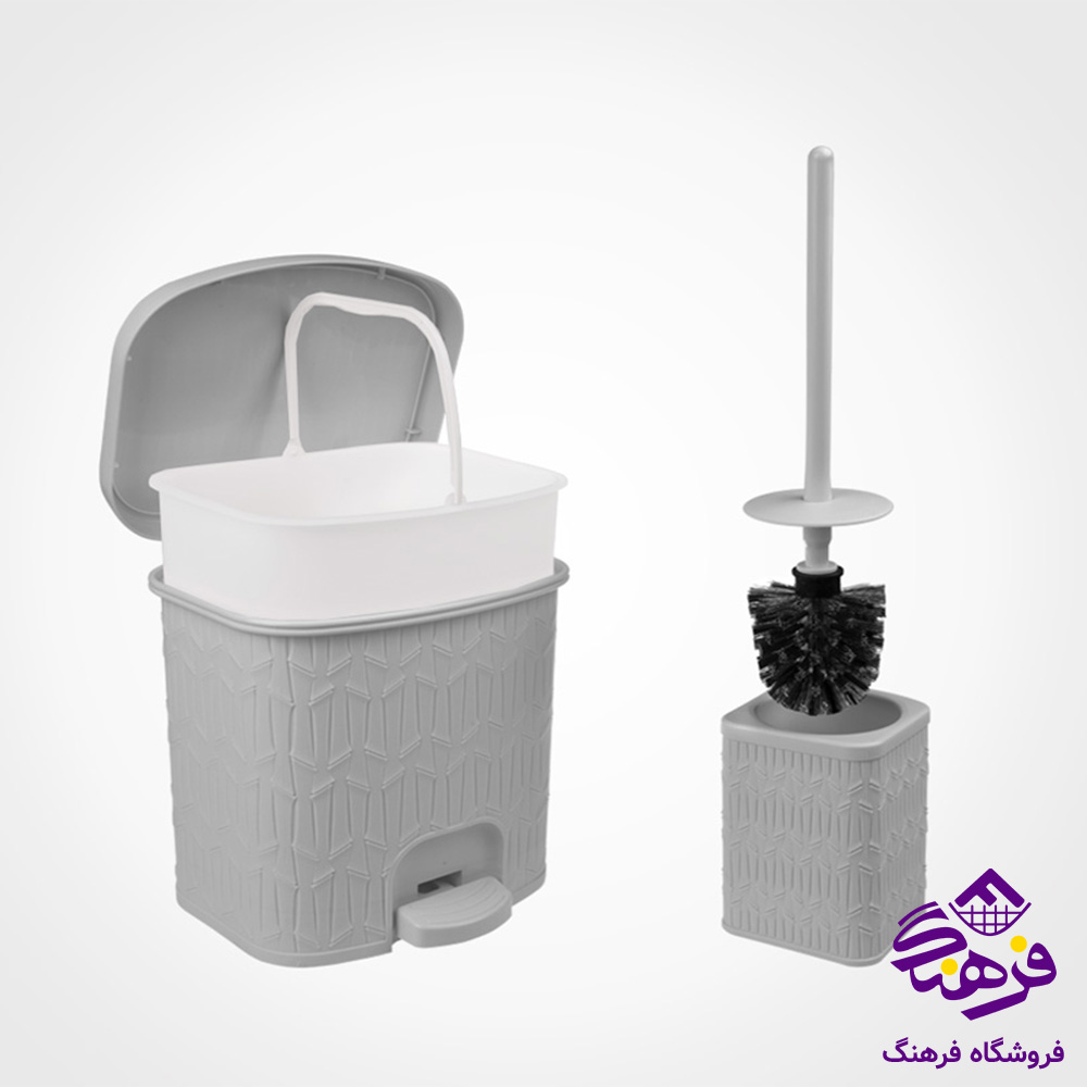 سطل و فرچه ليمون طرح بامبو