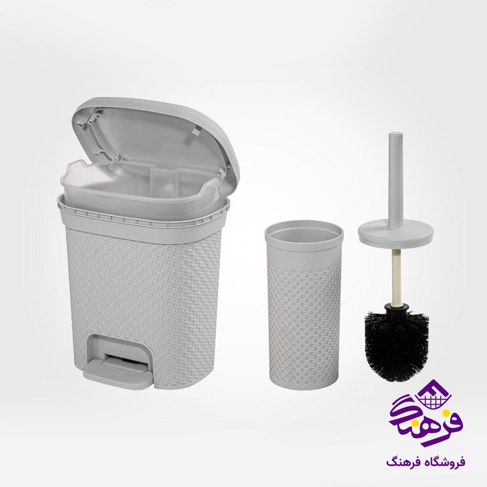 سطل و فرچه لیمون مدل بافت 5 لیتر 