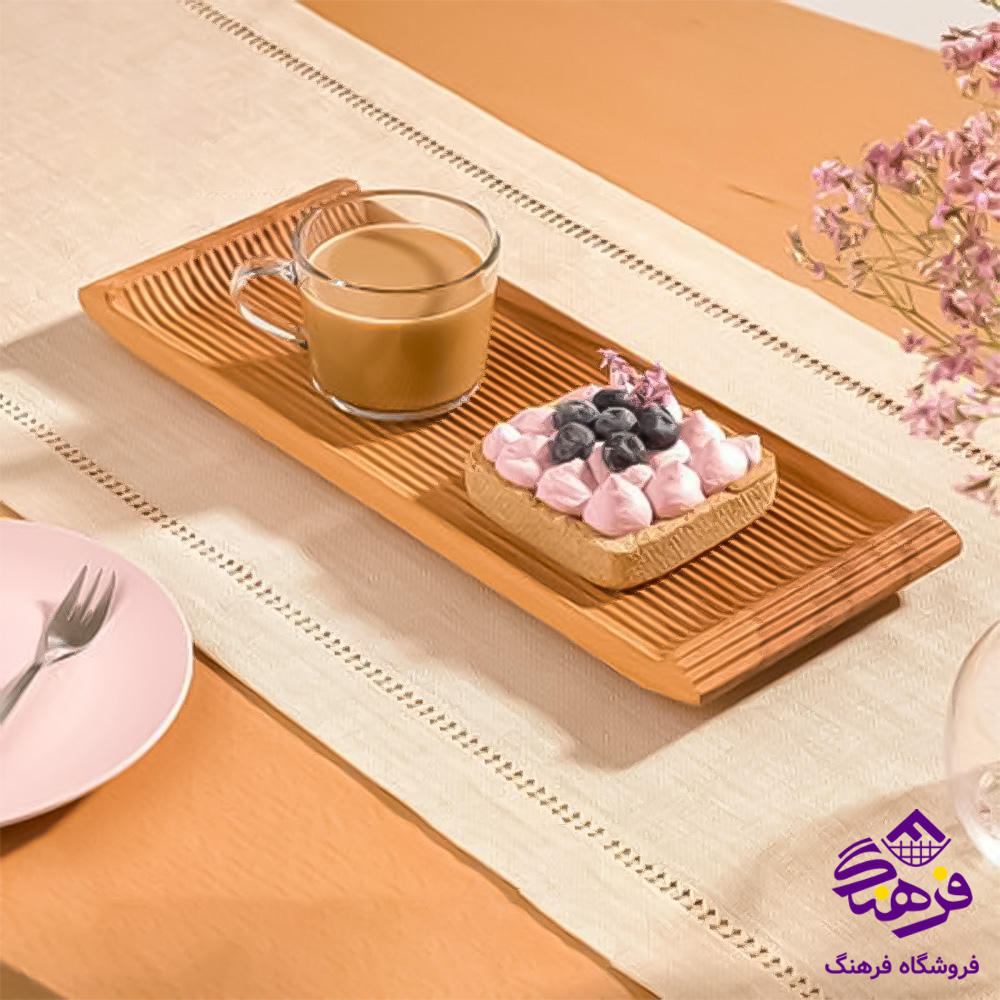 سيني رايکا چوبي طرح سنگ دسته فلزي