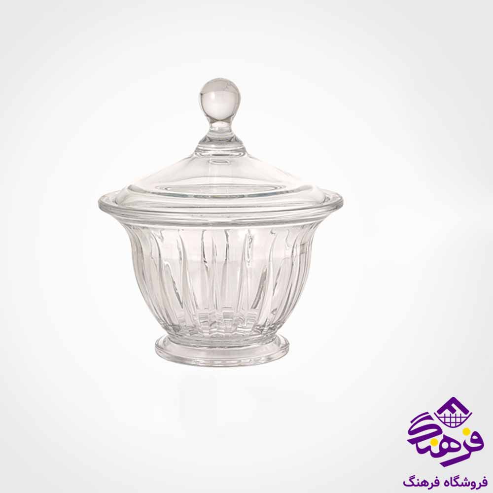 شکلات خوری لیمون مدل گرد شیشه ای 