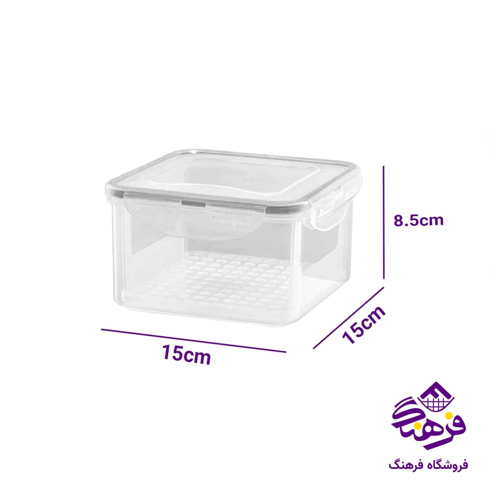 ظرف پنير ليمون مدل چهارقفل