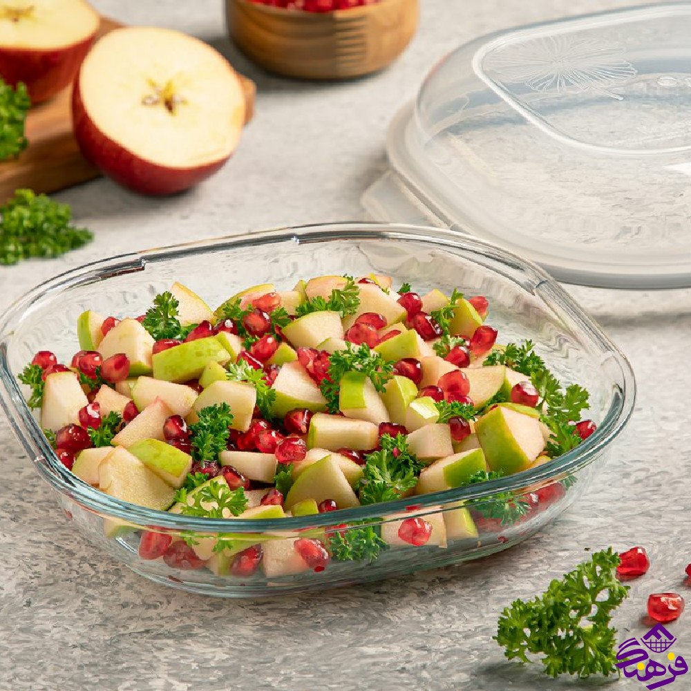 ظرف شیشه ای 1.25 لیتر لیمون
