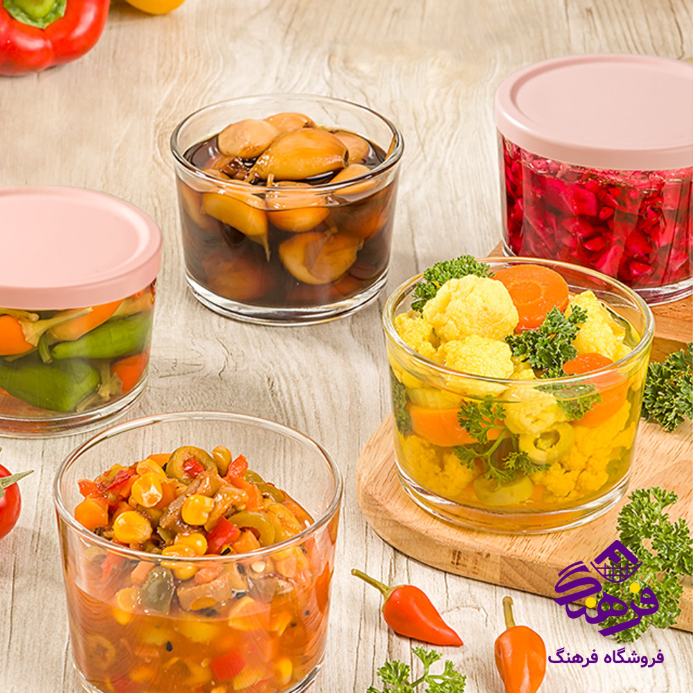 ظرف شیشه ای لیمون 190کادو