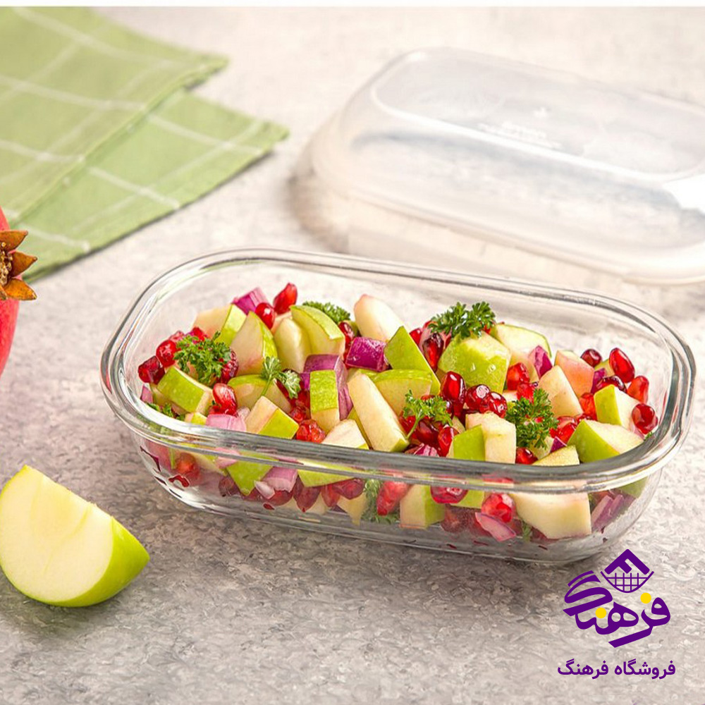 ظرف شیشه ای 500 میلی لیتر لیمون