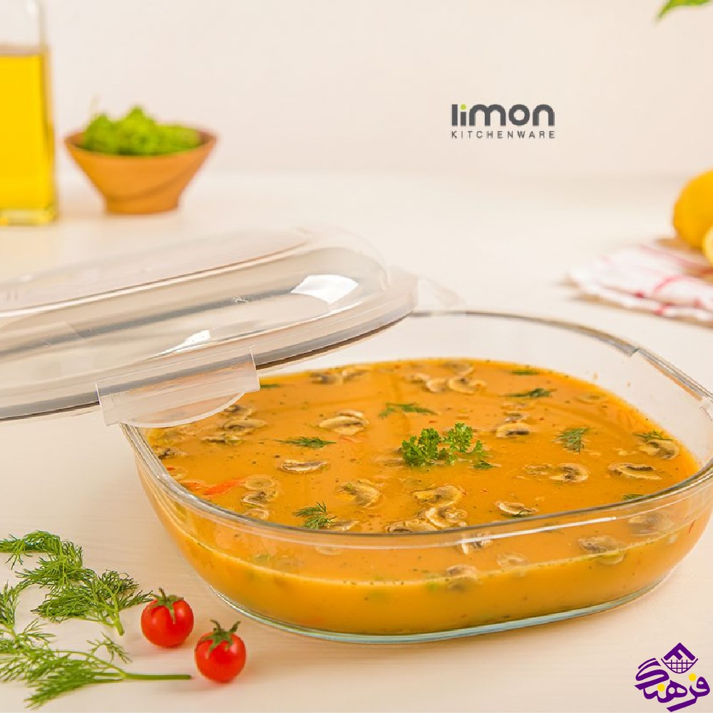 ظرف شیشه ای لیمون 2/75دربدار