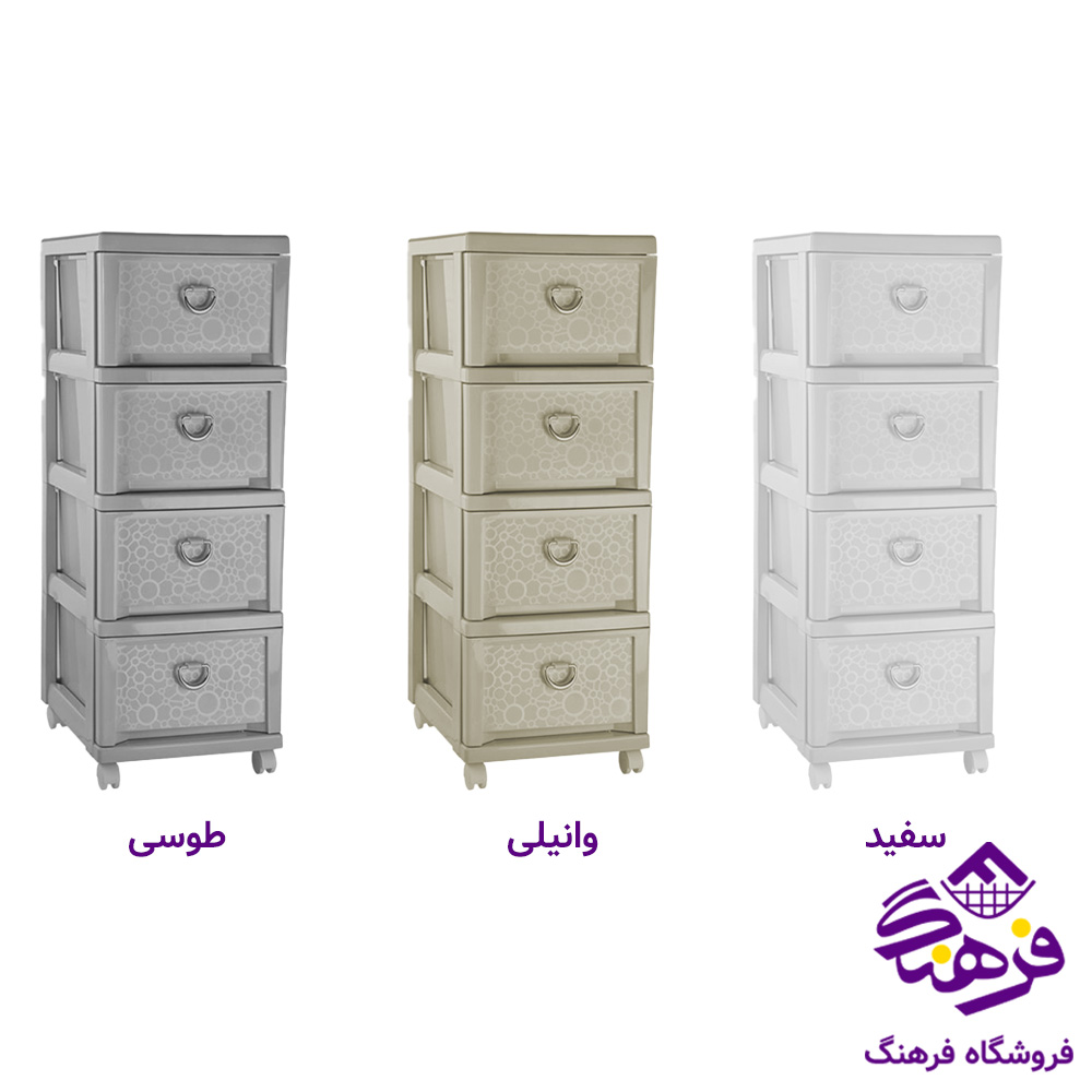 دراور چهار طبقه سایز 3 لیمون