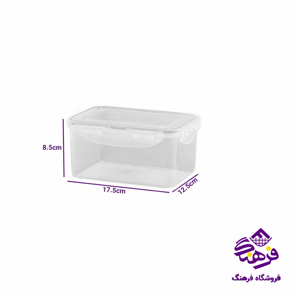 ظرف فریزری لیمون مدل مستطیل 1.1 لیتر 
