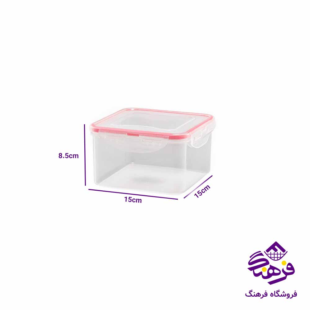 ظرف فریزری لیمون مدل مربع 1.2 لیتر