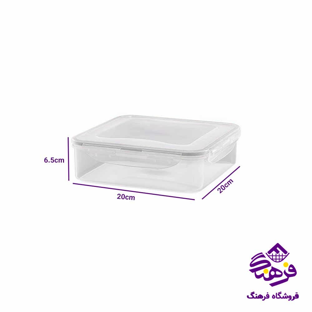  ظرف فریزری لیمون مدل مربع 1.6 لیتر