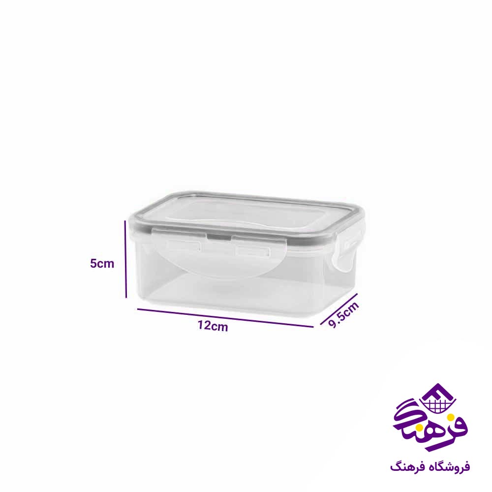 ظرف فریزری مستطیل لیمون (350 میل)