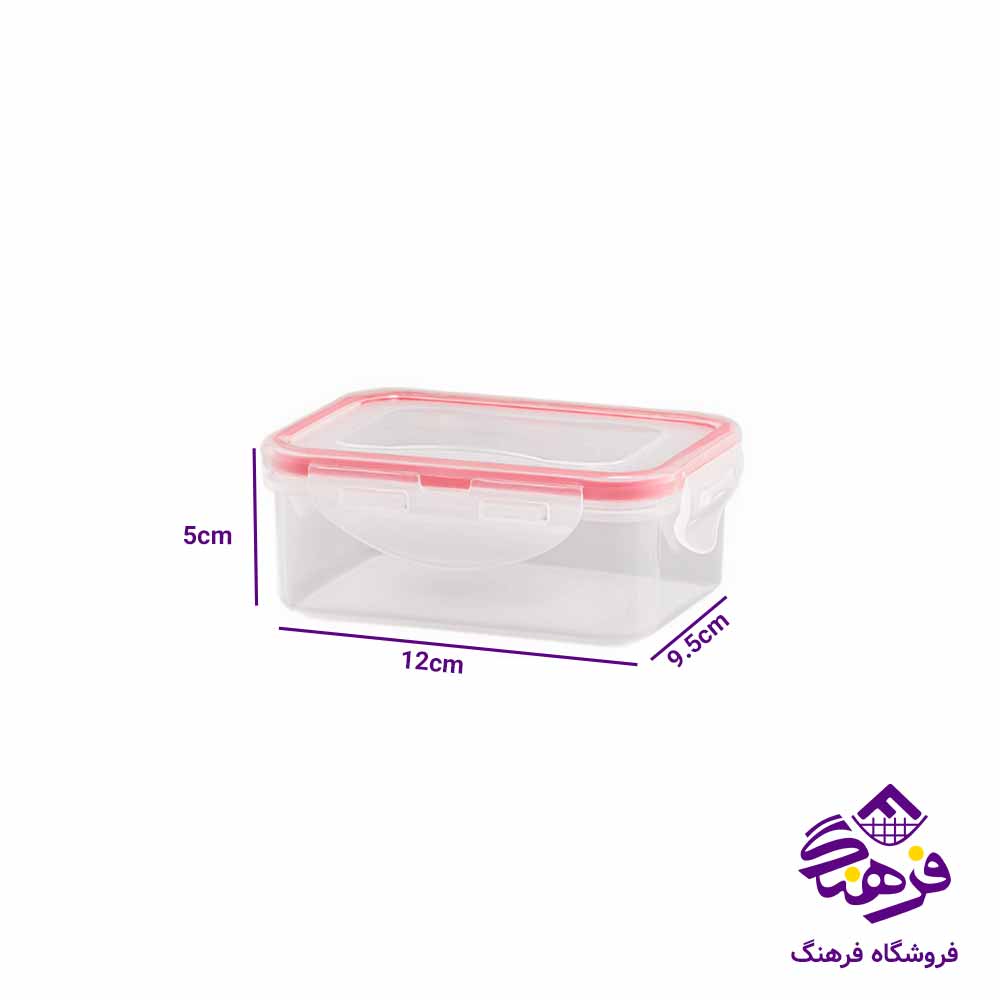 ظرف فریزری لیمون مدل مستطیل 350 میلی لیتر