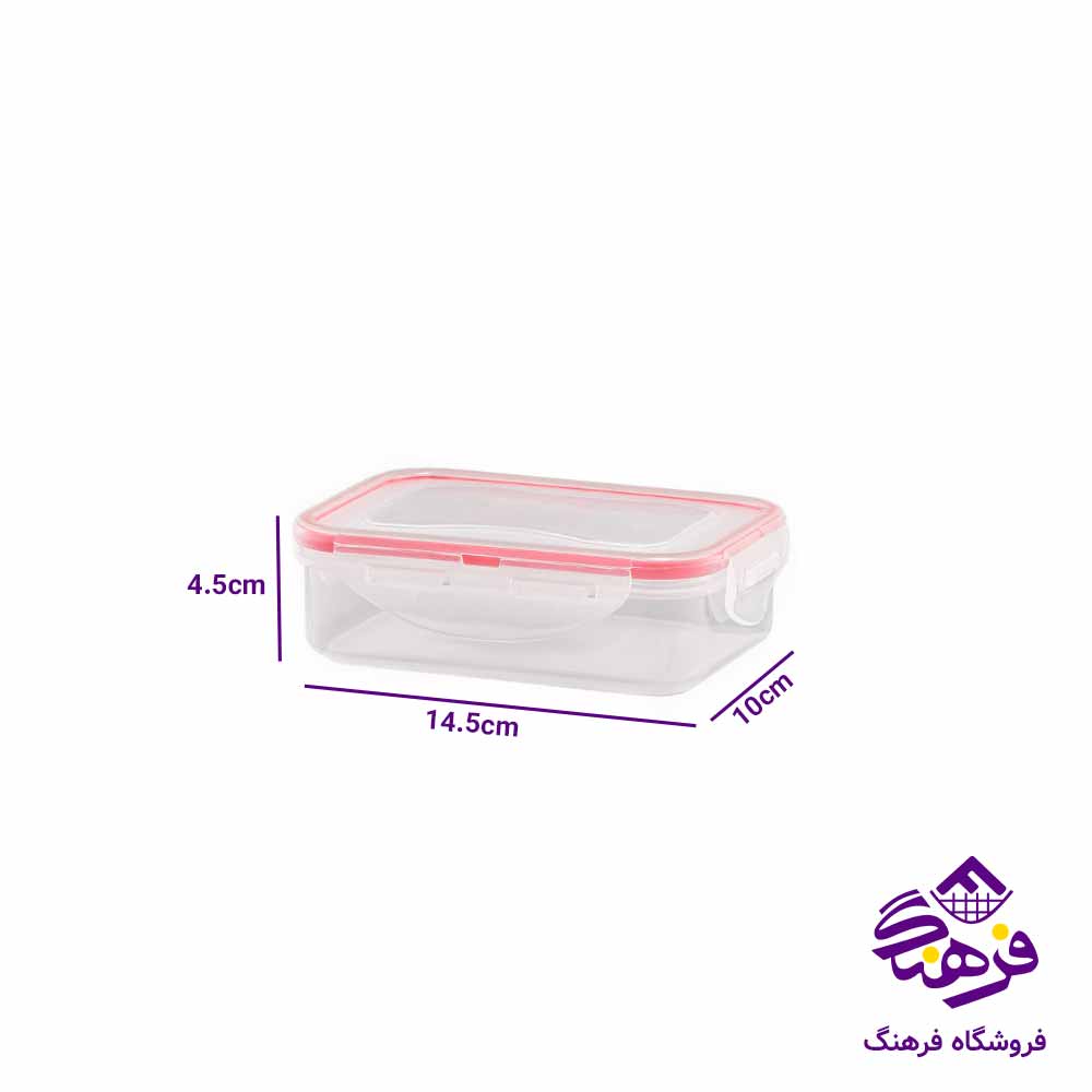  ظرف فریزری لیمون مدل مستطیل 400 میلی لیتر