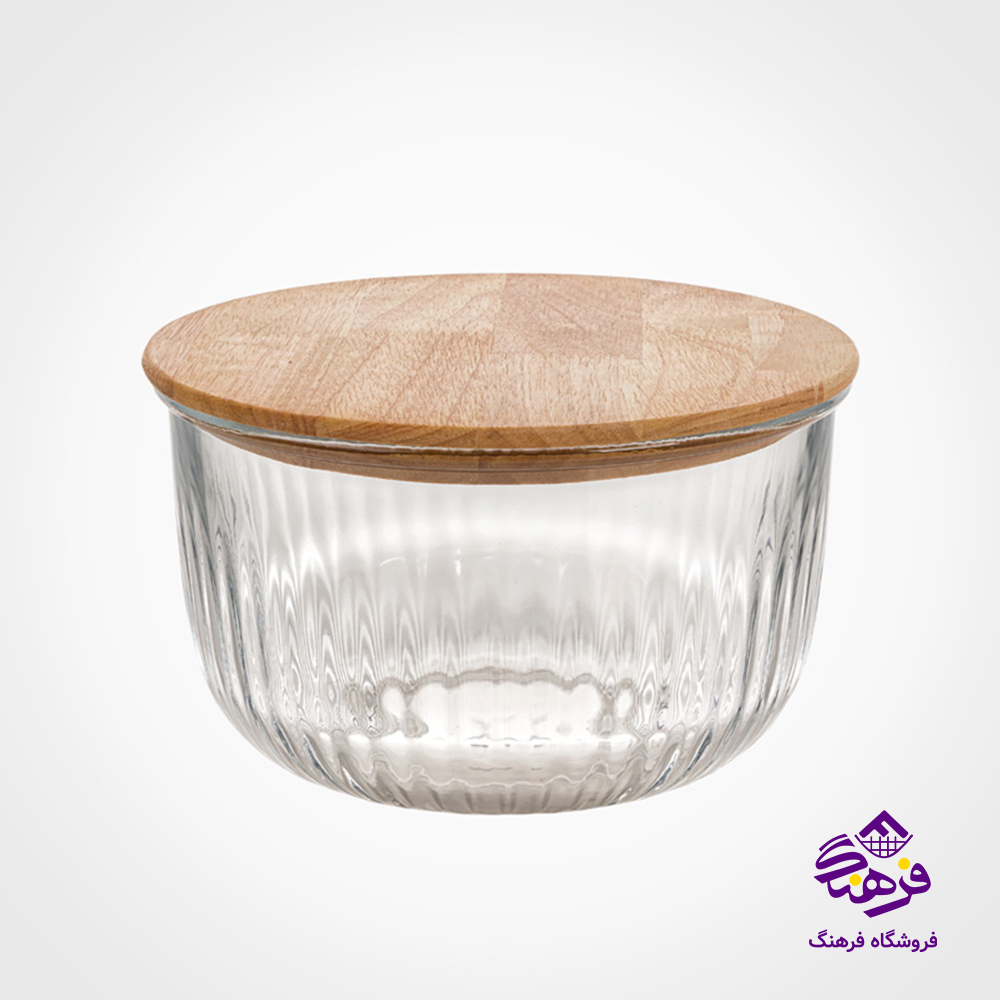 کاسه لیمون شیاردار 1.8 درب چوبی