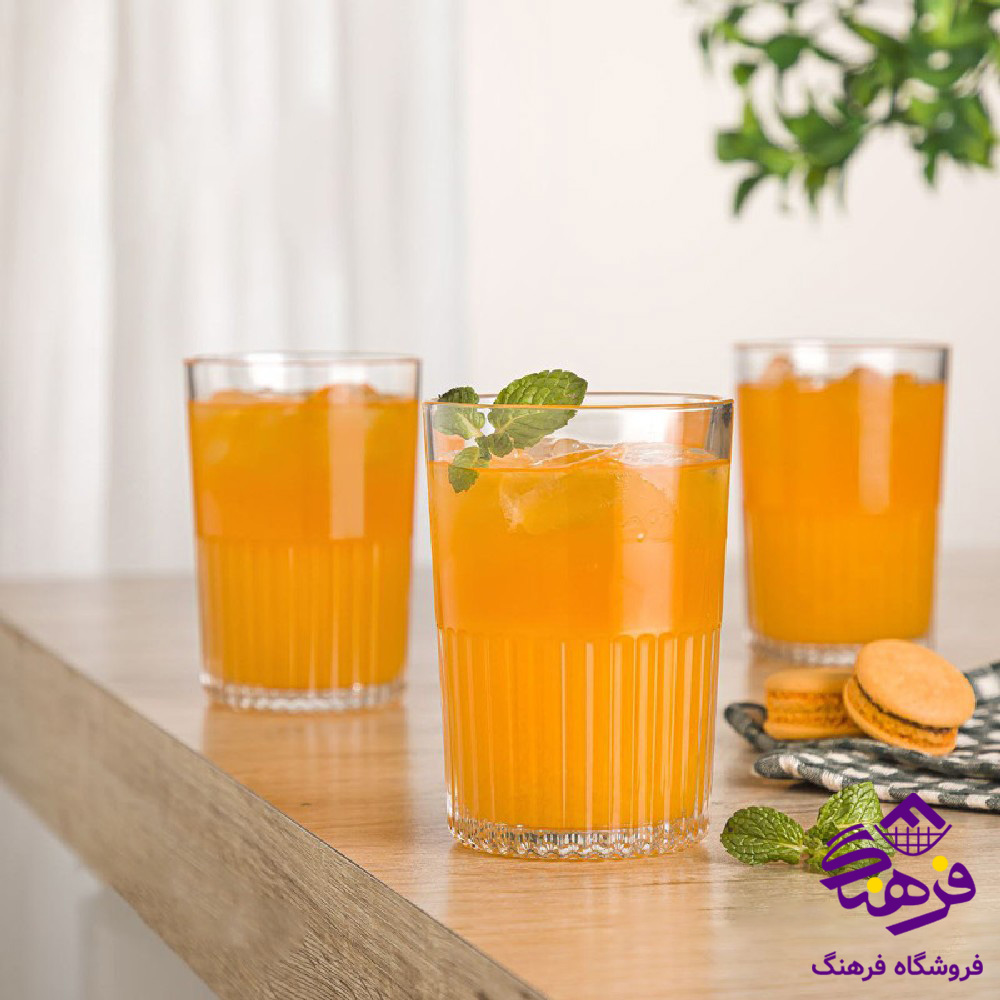 لیوان لیمون شیاردار (6عددی)