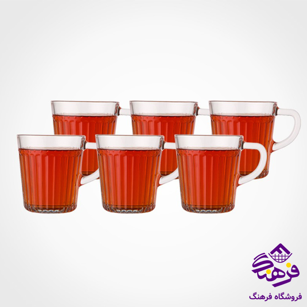 لیوان لیمون شیاردار (6عددی) 280 سی سی