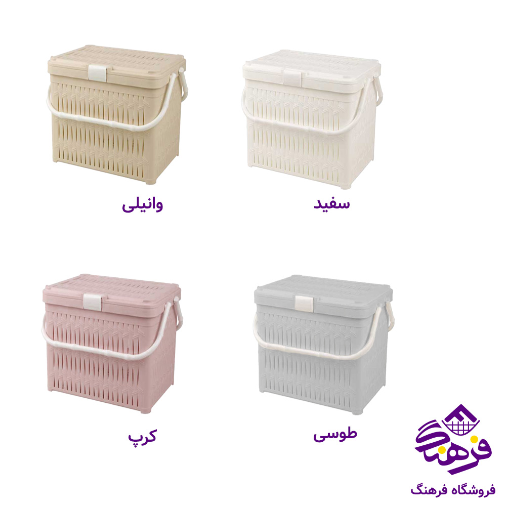 سبد پیک نیک کوتاه طرح بامبو لیمون