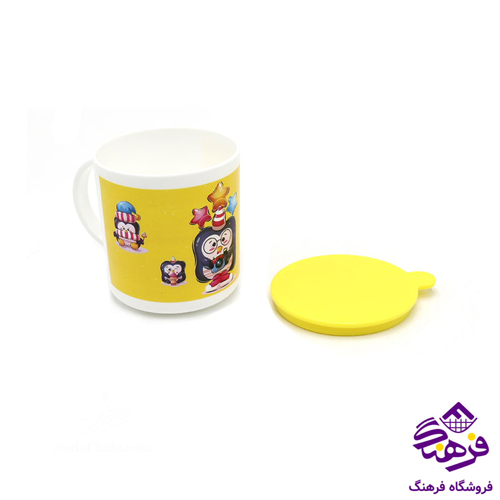 لیوان دسته دار لیمون مدل اسپرت چاپدار سایز 1