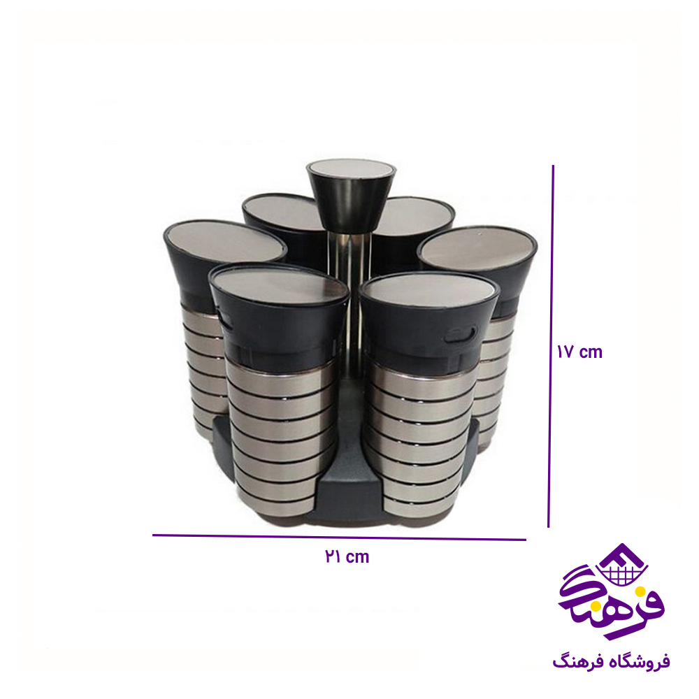 ادویه تایلندی گردان 6عددی سیلور 6020
