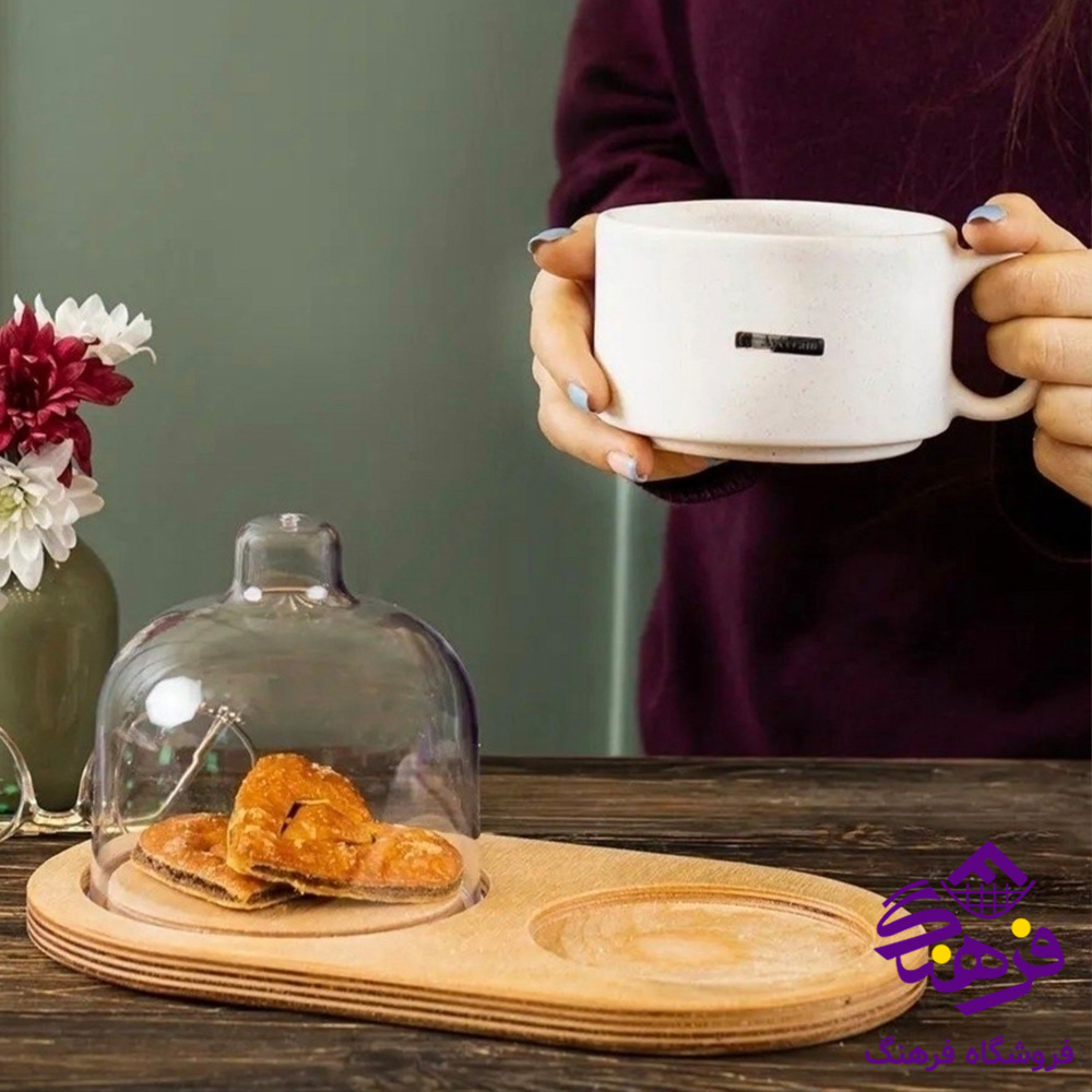 کاپ کیک و فنجان رایکا کف چوب