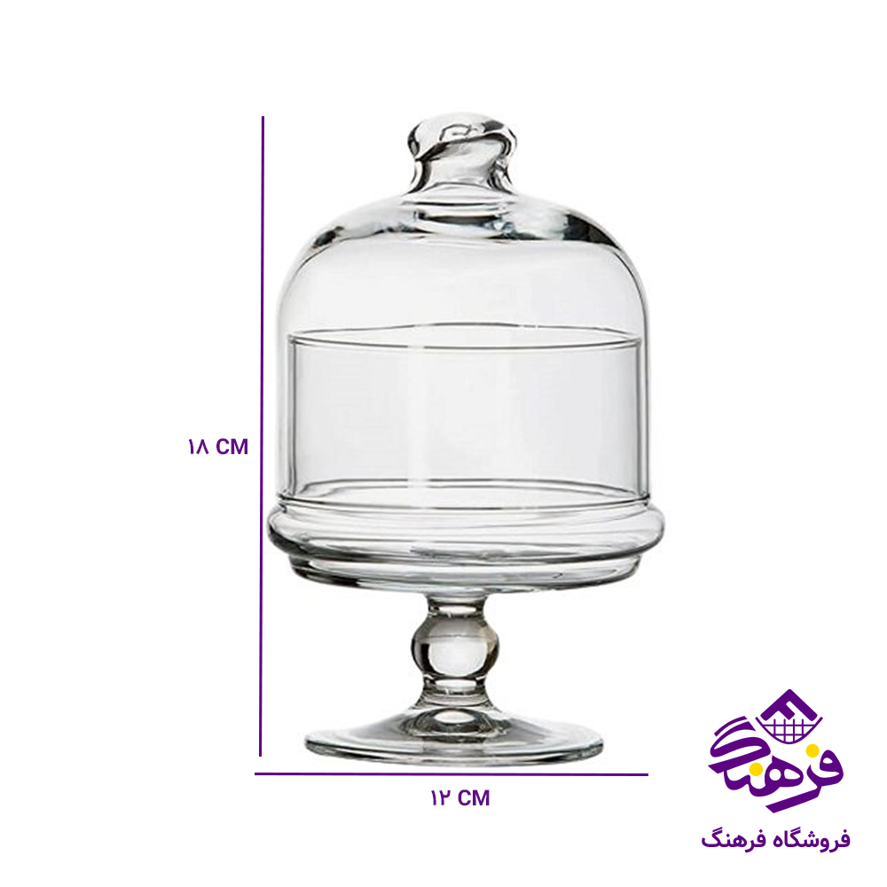 ظرف عسل اکرولیک گرد بزرگ پایه دار (40دک)