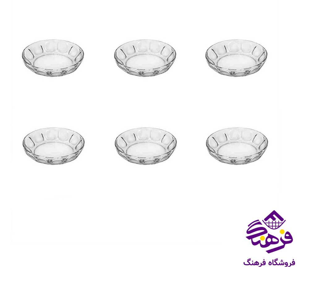 کمپوت خوری بلور کاوه مدل مروارید (6 عددی)