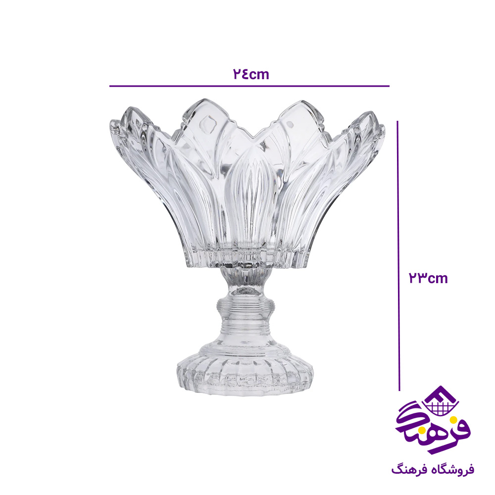 کاسه اجیل ویلا پایه دار کادو نوری (4دک)