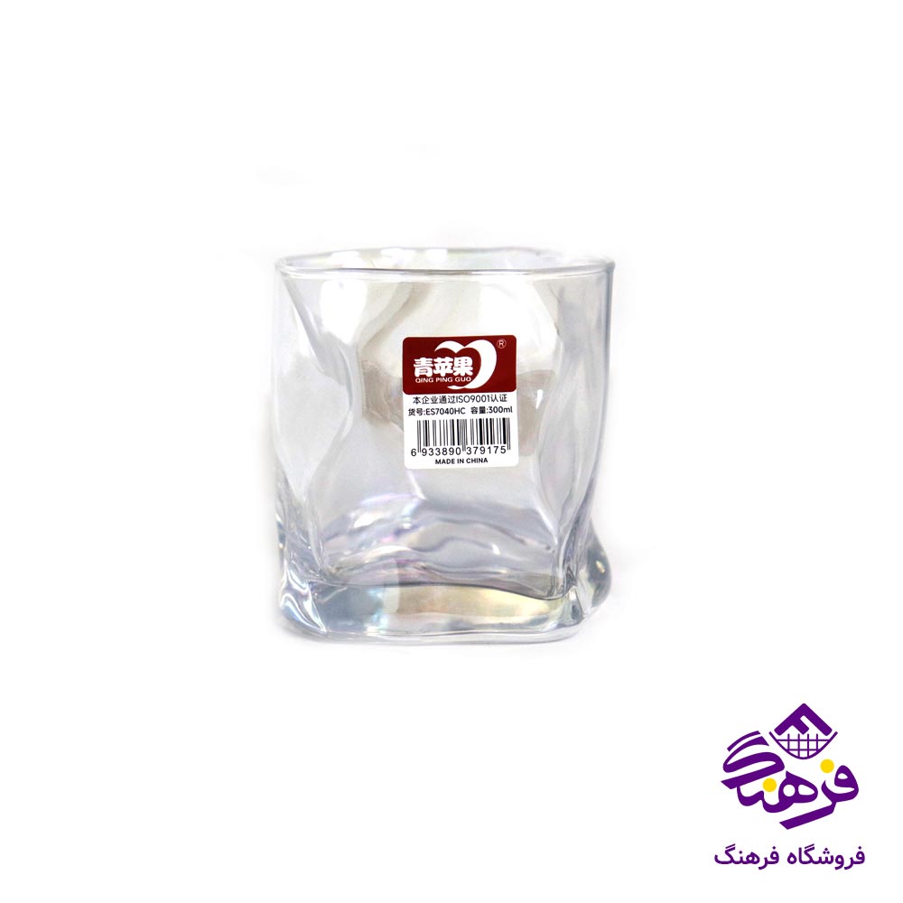 لیوان مچاله شفاف 300میل دلی ES7040
