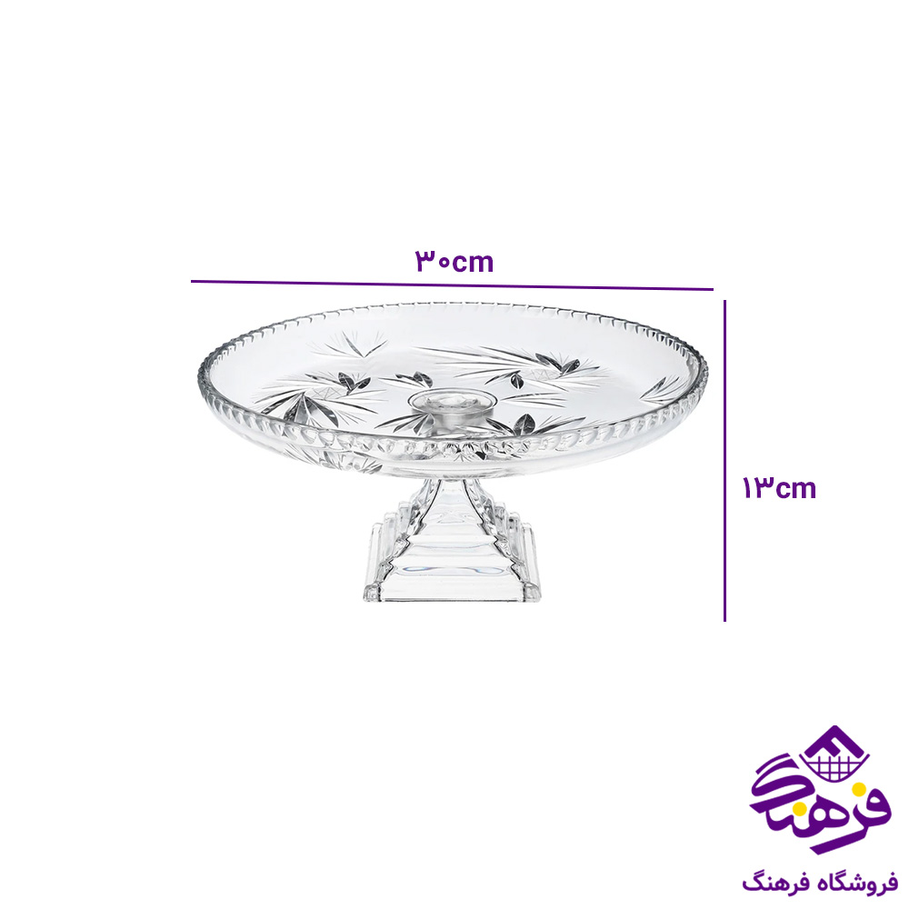 قاب شیرینی پریما پایه دار کادو نوری 4دک