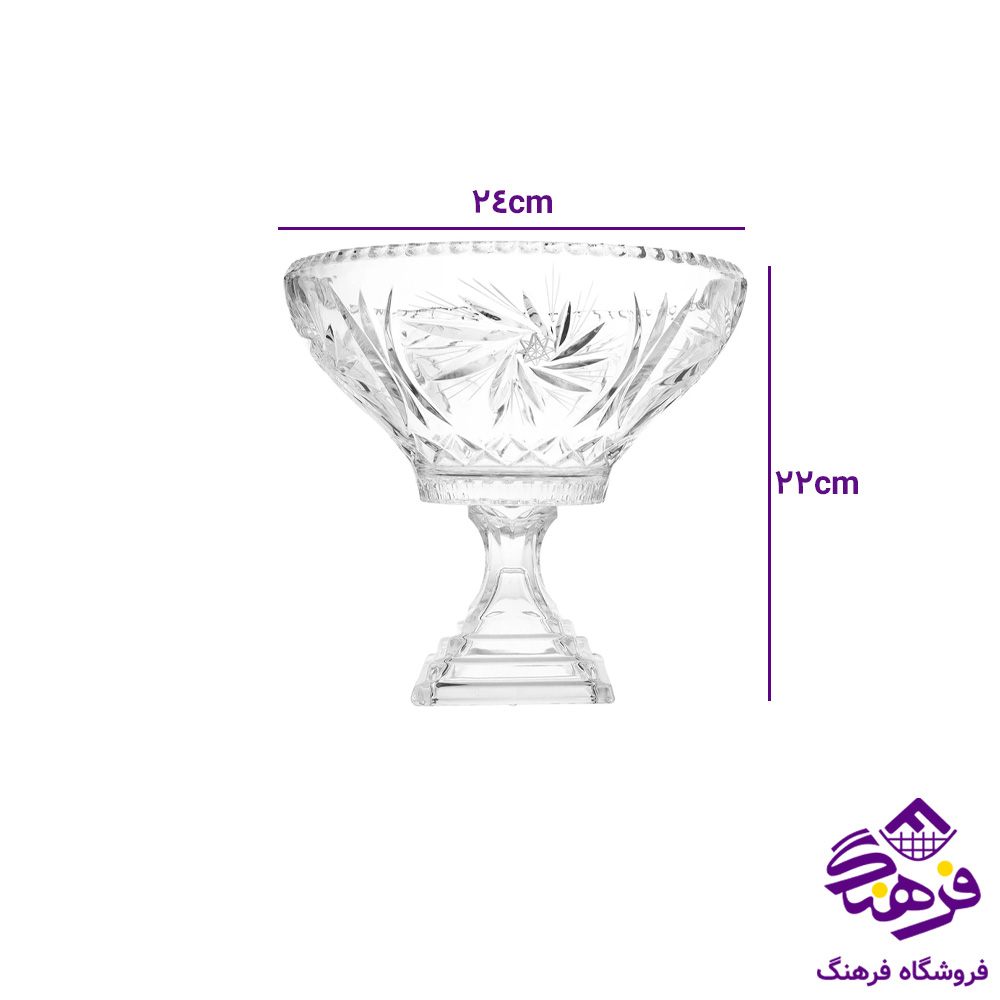 کاسه اجیل پریما پایه دار کادو نوری 4دک