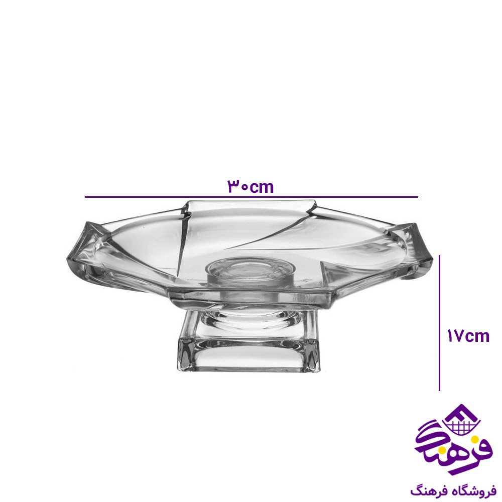 قاب شیرینی اسکوئر پایه دار کادو اصفهان 4دک 193