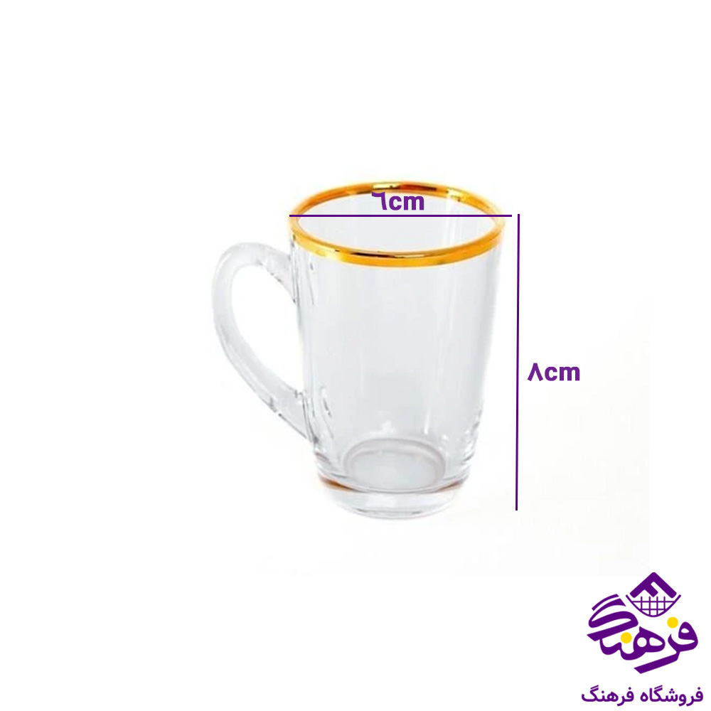 نيم ليوان دسني دسته دار اصفهان لب طلا 8دک