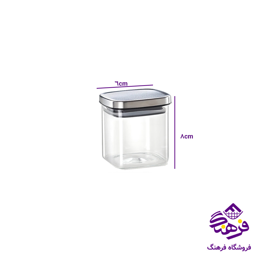 بانکه پیرکس درب استیل 6 در 8