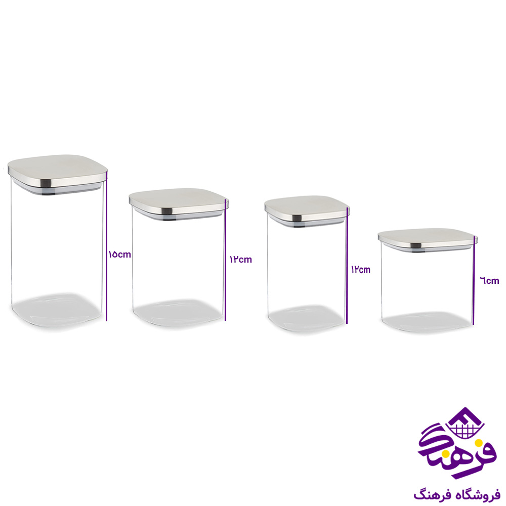 بانکه پیرکس درب استیل 6 در 10