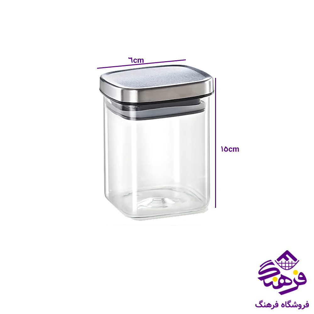 بانکه پیرکس درب استیل 6 در 15