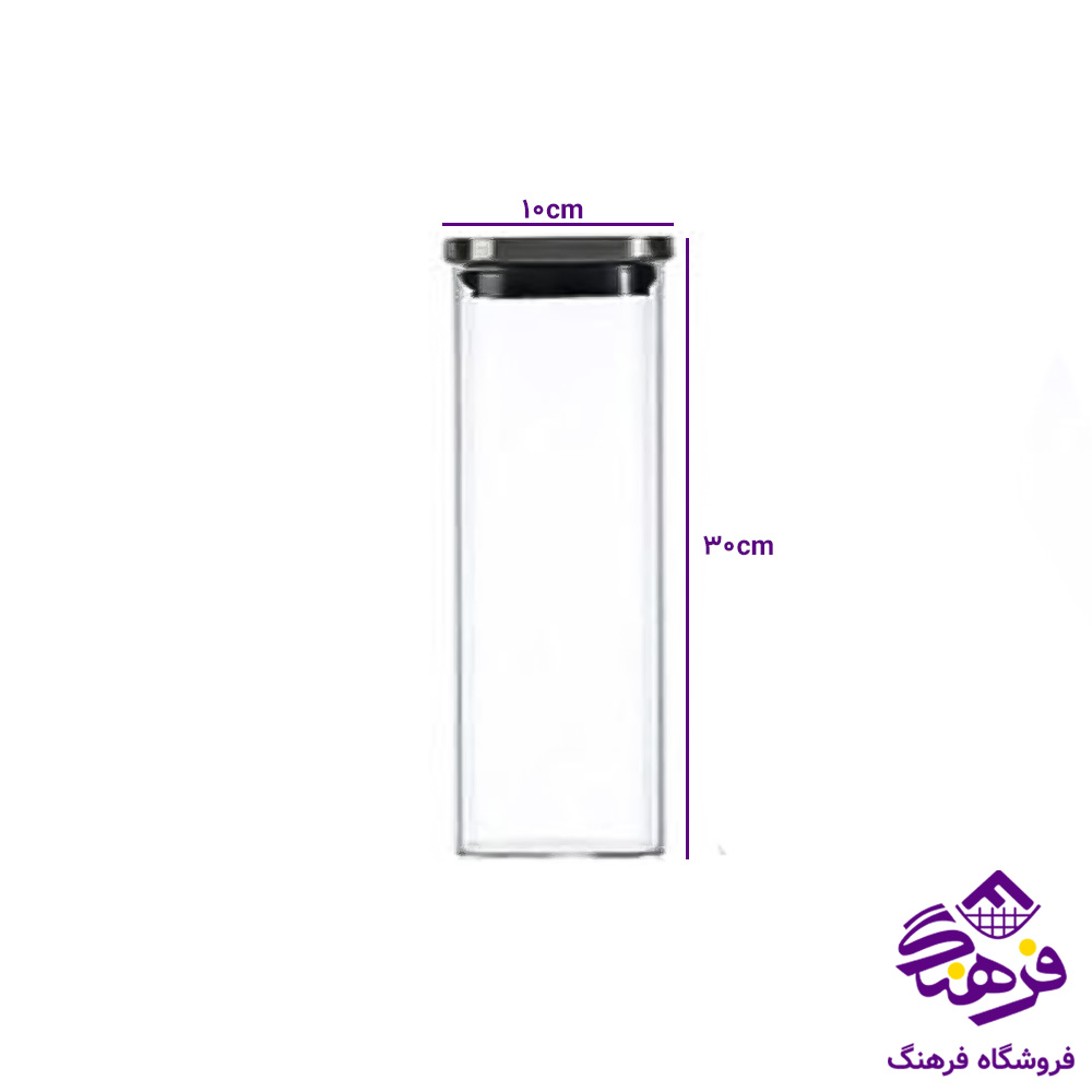بانکه پیرکس درب استیل 10 در 30
