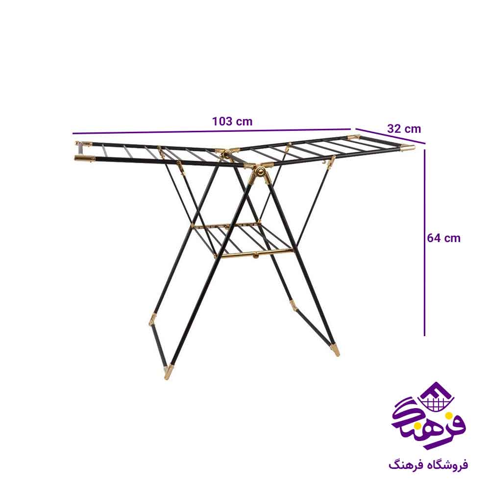 بندرخت ABS مشکی طلایی ارتیستون کد 1015