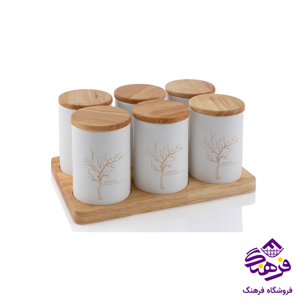 ست جاادویه آرتیستون درب بامبو سفید کد 7614  