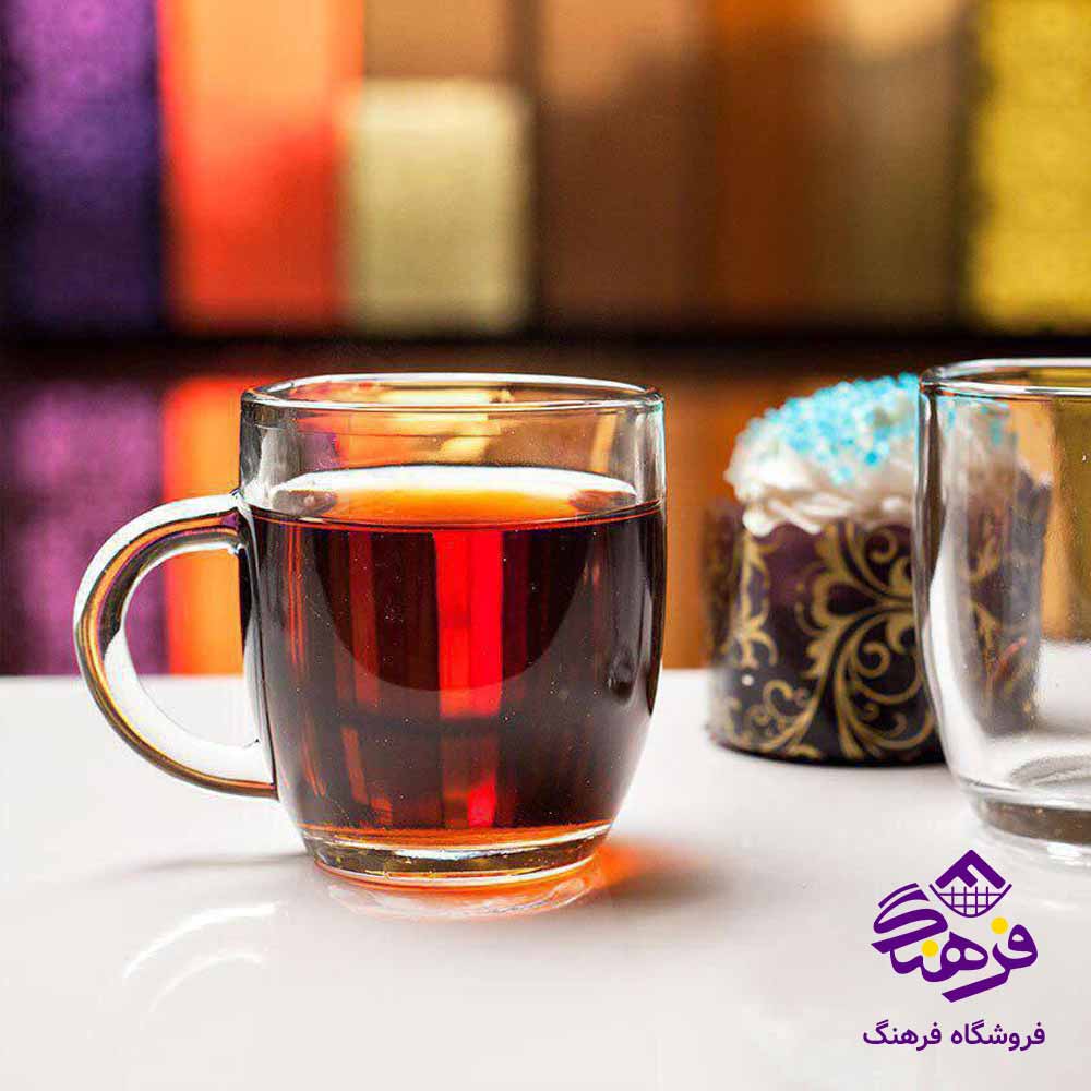  لیوان دسته دار بلورکاوه مدل اتن (36عددی)