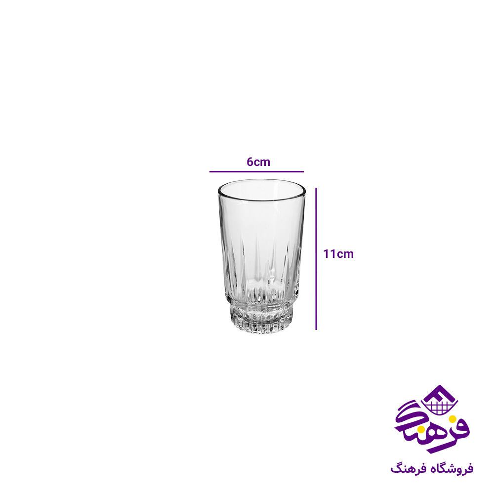 لیوان نیزه لنس فله کاوه (48عددی)