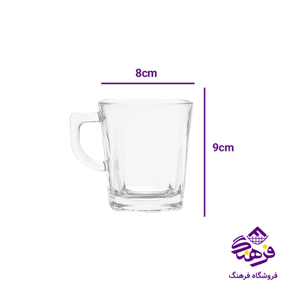 لیوان مارشال دسته دار کادو بلور کاوه