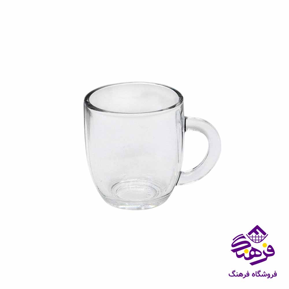  لیوان دسته دار بلورکاوه مدل اتن (6عددی)