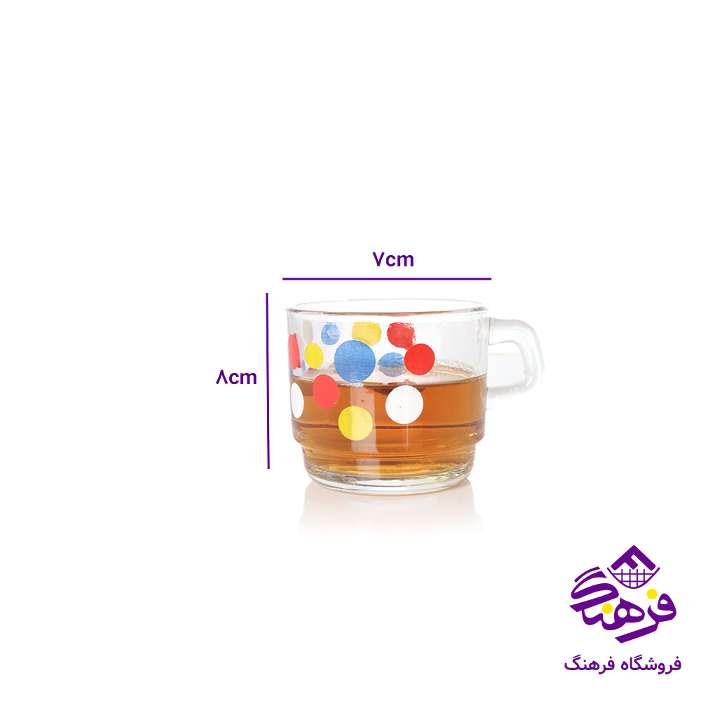 نیم لیوان استکبل چاپی شیرینگ کاوه (6دک)