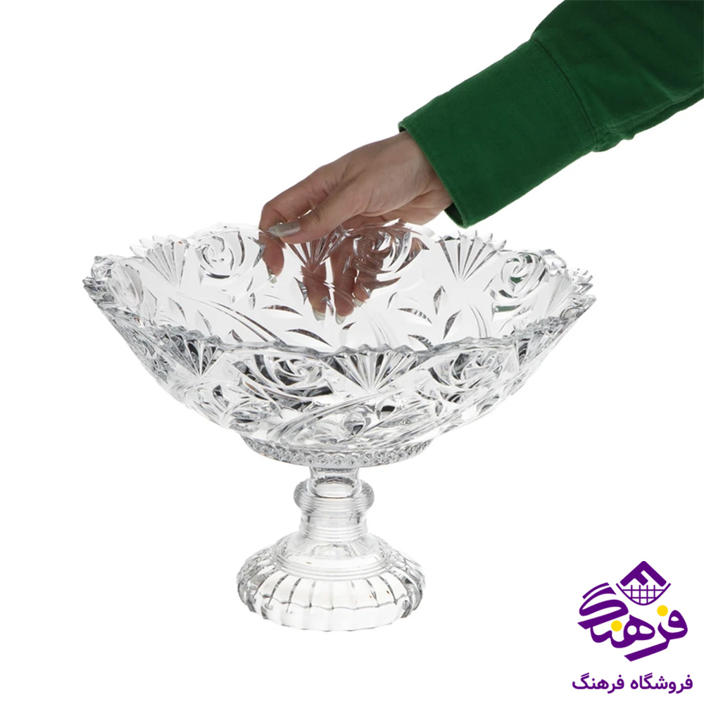 کاسه نيم گود رزانا پايه دار کادو نوري 4دک