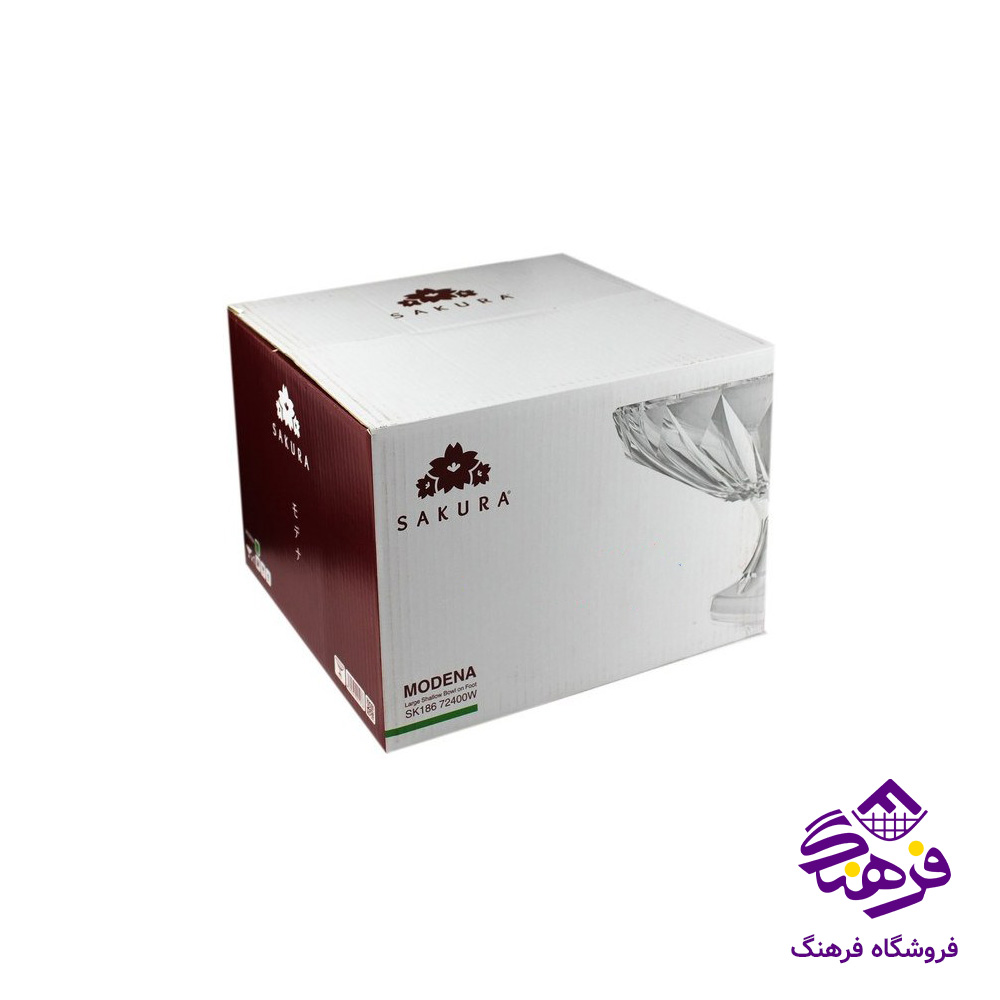کاسه نیم گود مودنا پایه دار کادو نوری (4دک)