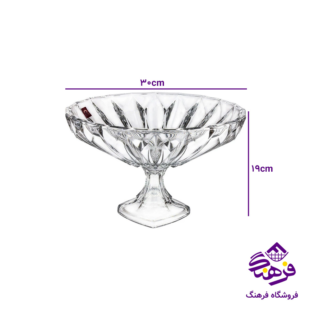 کاسه نیم گود مودنا پایه دار کادو نوری (4دک)