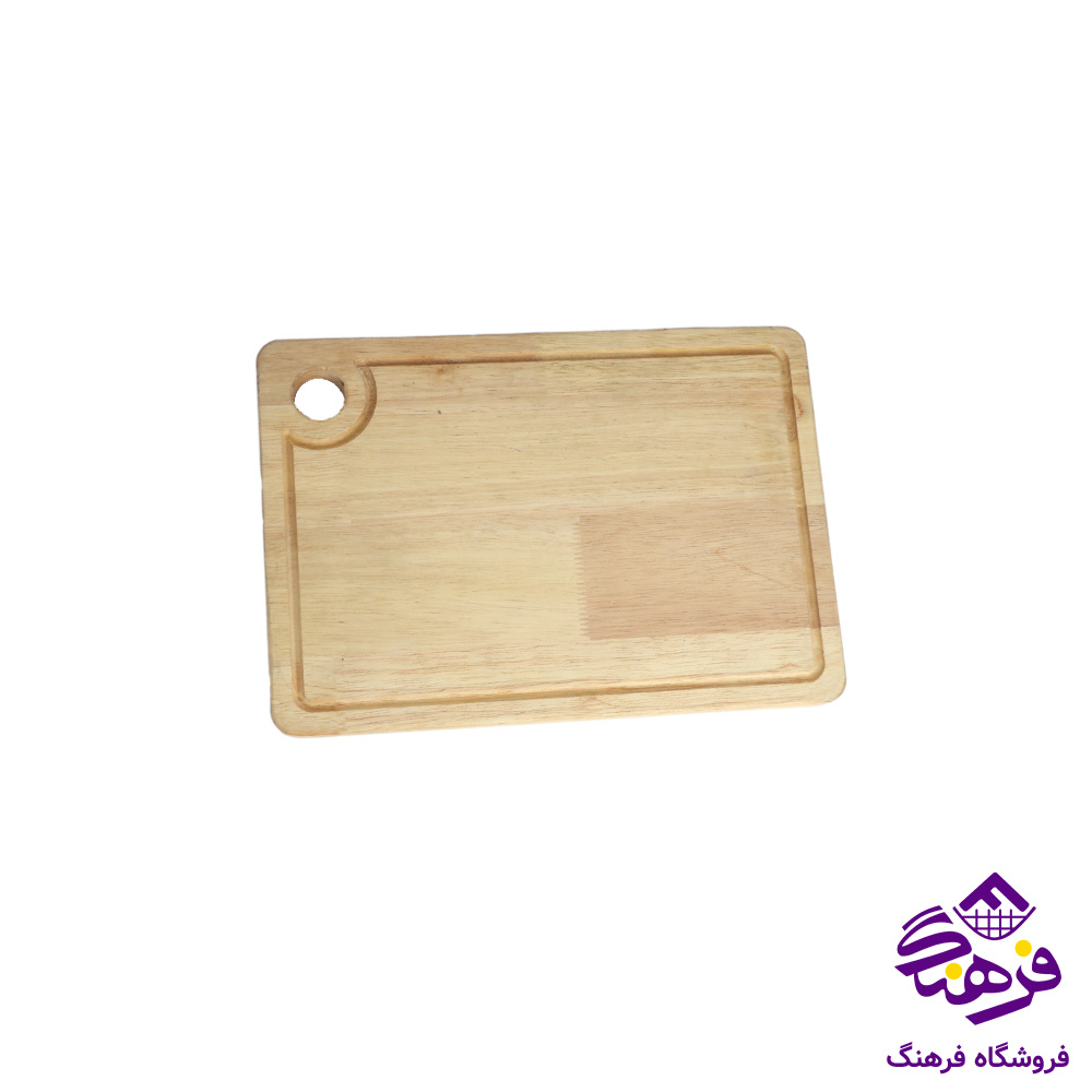 تخت گوشت کالچر دسته گرد 18میل مستطیل